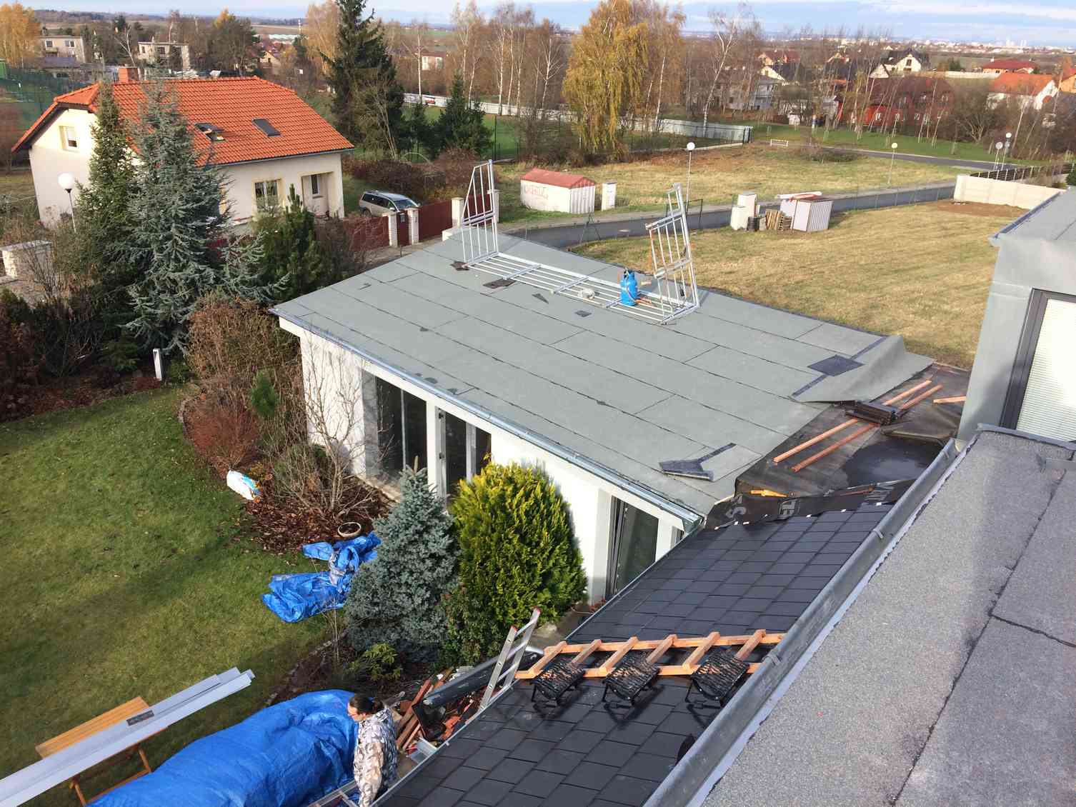 RoofTopProjekt - RD Psáry rekonstrukce střechy